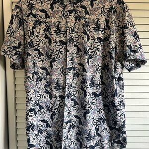 Floral Print Men's Shirt